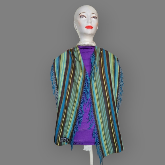 Elegant Multicolor Striped Scarf - Picture 5 of 7